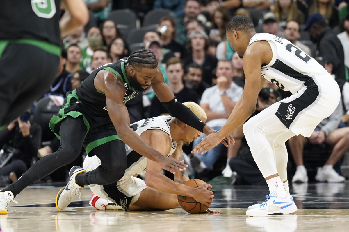 Jeremy Sochan Jaylen Brown Malaki Branham Celtics